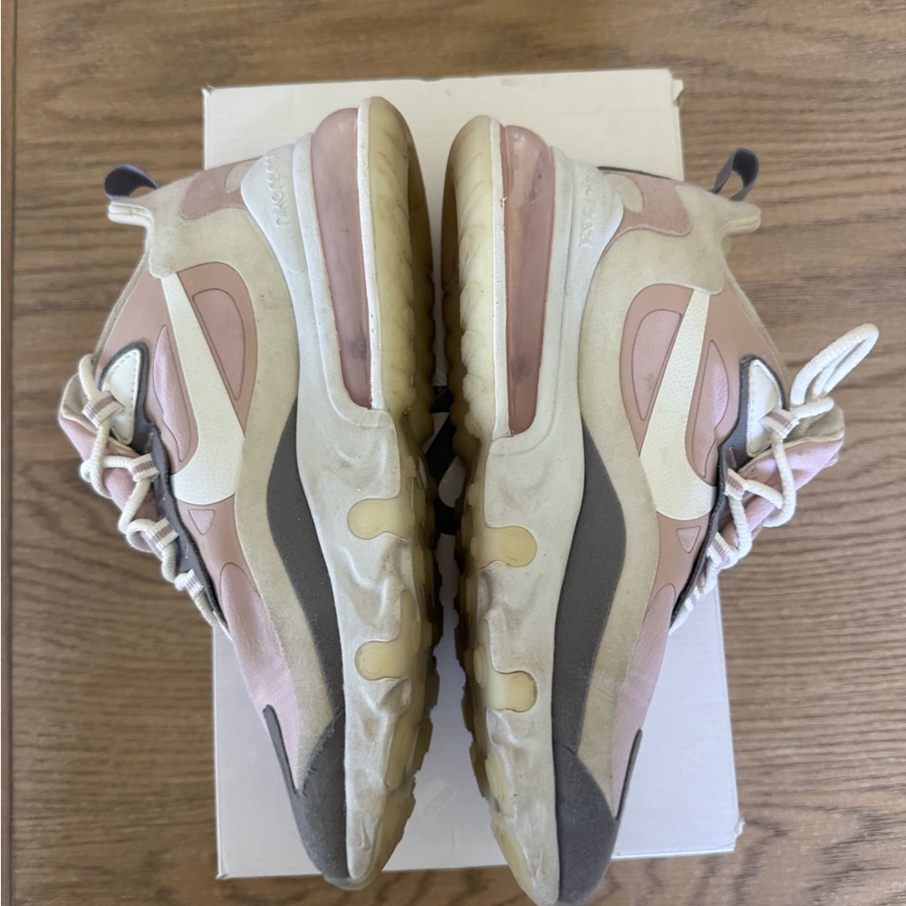 Nike Air Max 270 React Plum Chalk Stone Mauve (Women's) - Picture 3 of 7